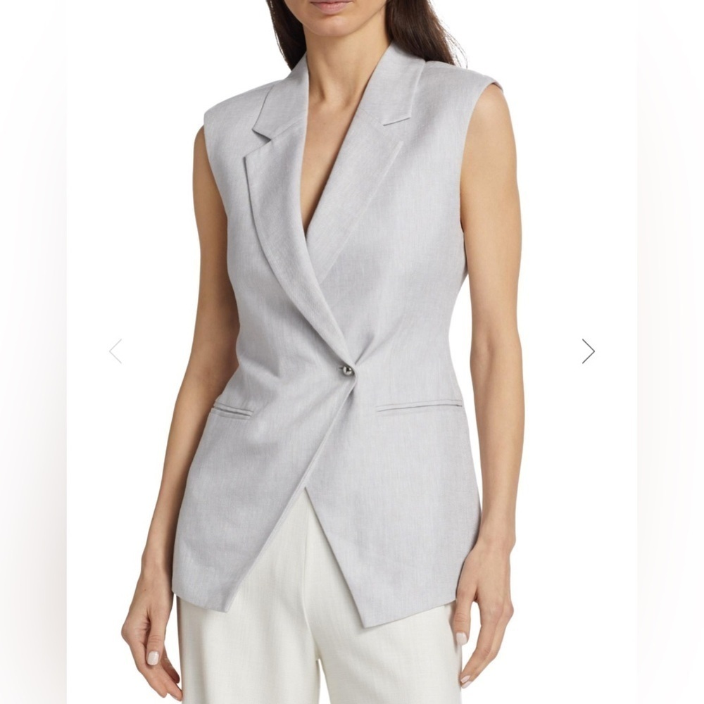 Derek Lam 10 Crosby - Taylor Linen-Blend Vest Top